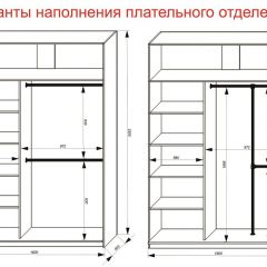 Шкаф-купе 1600 серии SOFT D6+D4+B2+PL2 (2 ящика+1штанга+1 полка) профиль «Капучино» в Приобье - priobie.mebel24.online | фото 9