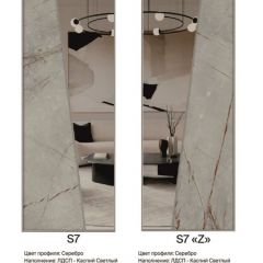 Шкаф-купе 1700 серии SILVER S3+S4+B2+PL4 (2 ящика+F обр.штанга) профиль «Серебро» в Приобье - priobie.mebel24.online | фото 13