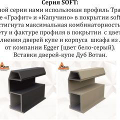Шкаф-купе 2400 серии SOFT D7+D3+D3+B22+PL4 (по 2 ящика лев/прав+2штанги) профиль «Капучино» в Приобье - priobie.mebel24.online | фото 13