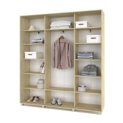 МАРТИН Шкаф-купе с зеркалами Ирландский дуб (2000*450) М403 в Приобье - priobie.mebel24.online | фото 2