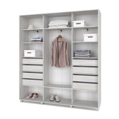 МАРТИН Шкаф-купе с зеркалами Шимо светлый (2200*450) М423 в Приобье - priobie.mebel24.online | фото 4