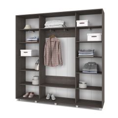 МАРТИН Шкаф-купе с зеркалом Анкор темный (2200*450) М422 в Приобье - priobie.mebel24.online | фото 2