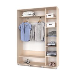 РОЛАНД Шкаф-купе Млечный дуб (450*1600) Р461 в Приобье - priobie.mebel24.online | фото 5