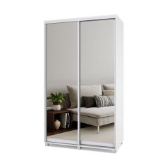 РОЛАНД Шкаф-купе с зеркалами Анкор светлый (450*1300) Р433 в Приобье - priobie.mebel24.online | фото 2