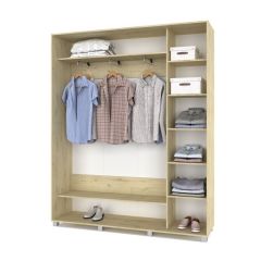 РОЛАНД Шкаф-купе с зеркалами Ирландский дуб (450*1800) Р483 в Приобье - priobie.mebel24.online | фото 2