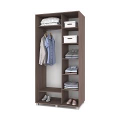 РОЛАНД Шкаф-купе с зеркалами Шимо темный (600*1100) Р613 в Приобье - priobie.mebel24.online | фото 2