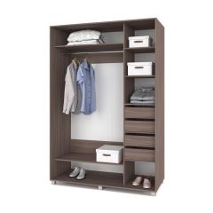 РОЛАНД Шкаф-купе с зеркалами Шимо темный (600*1800) Р683 в Приобье - priobie.mebel24.online | фото 4