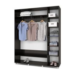 РОЛАНД Шкаф-купе с зеркалами Венге (450*1800) Р483 в Приобье - priobie.mebel24.online | фото 2