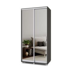 РОЛАНД Шкаф-купе с зеркалами Венге (600*1100) Р613 в Приобье - priobie.mebel24.online | фото
