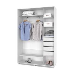 РОЛАНД Шкаф-купе с зеркалом Анкор светлый (450*1400) Р442 в Приобье - priobie.mebel24.online | фото 5