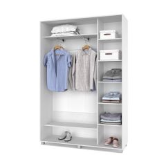 РОЛАНД Шкаф-купе с зеркалом Анкор светлый (450*1500) Р452 в Приобье - priobie.mebel24.online | фото 3