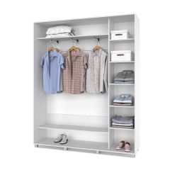 РОЛАНД Шкаф-купе с зеркалом Анкор светлый (450*1800) Р482 в Приобье - priobie.mebel24.online | фото 2