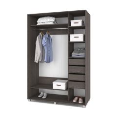 РОЛАНД Шкаф-купе с зеркалом Анкор темный (600*1100) Р612 в Приобье - priobie.mebel24.online | фото 4
