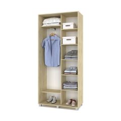 РОЛАНД Шкаф-купе с зеркалом Ирландский дуб (450*1000) Р402 в Приобье - priobie.mebel24.online | фото 3