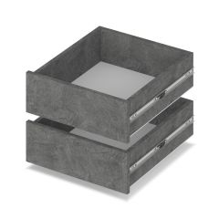 РОЛАНД Шкаф-купе с зеркалом Камень темный (600*1300) Р632 в Приобье - priobie.mebel24.online | фото 3