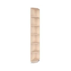 РОЛАНД Шкаф-купе с зеркалом Млечный дуб (450*1100) Р412 в Приобье - priobie.mebel24.online | фото