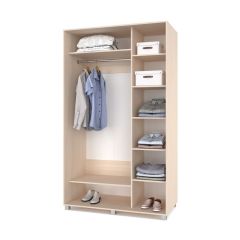 РОЛАНД Шкаф-купе с зеркалом Млечный дуб (600*1200) Р622 в Приобье - priobie.mebel24.online | фото 2