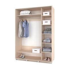 РОЛАНД Шкаф-купе с зеркалом Млечный дуб (600*1800) Р682 в Приобье - priobie.mebel24.online | фото 2