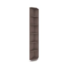 РОЛАНД Шкаф-купе с зеркалом Шимо темный (450*1000) Р402 в Приобье - priobie.mebel24.online | фото