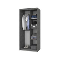 ТОМАС Шкаф-купе Камень темный - Ирландский дуб Т21 в Приобье - priobie.mebel24.online | фото 2