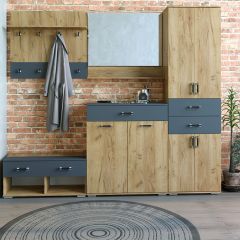 Шкаф с ящиками НКМ Бостон Секция 6 в Приобье - priobie.mebel24.online | фото 2
