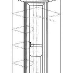 Шкаф угловой №562 "Алиса" (угол 875*875) в Приобье - priobie.mebel24.online | фото 2