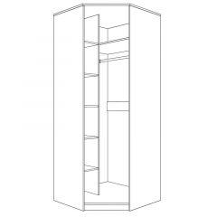 Шкаф угловой (корпус) Парма Нео в Приобье - priobie.mebel24.online | фото 2