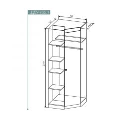 СКАНДИ ШДУ765.1 Шкаф угловой в Приобье - priobie.mebel24.online | фото 2