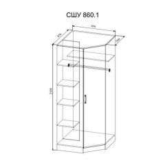 СОФИ СШУ860.1 Шкаф угловой в Приобье - priobie.mebel24.online | фото 2