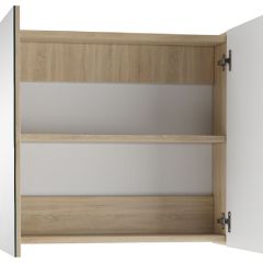 Шкаф-зеркало Мечта 60 Дуб сонома АЙСБЕРГ (DM2319HZ) в Приобье - priobie.mebel24.online | фото 2