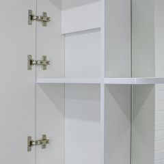 Шкаф-зеркало Норма 1-55 левый АЙСБЕРГ (DA1603HZ) в Приобье - priobie.mebel24.online | фото 6