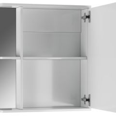 Шкаф-зеркало Норма 1-60 правый АЙСБЕРГ (DA1606HZ) в Приобье - priobie.mebel24.online | фото 2