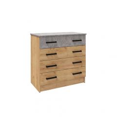 Спальня Асти Комод (Дуб крафт золотой) в Приобье - priobie.mebel24.online | фото