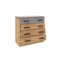 Спальня Асти Комод (Дуб крафт золотой) в Приобье - priobie.mebel24.online | фото 2