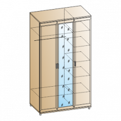 Спальня Мелисса композиция 3 (Снежный Ясень) в Приобье - priobie.mebel24.online | фото 4