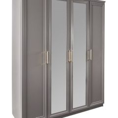 Спальня модульная Мокко (серый камень) в Приобье - priobie.mebel24.online | фото 3