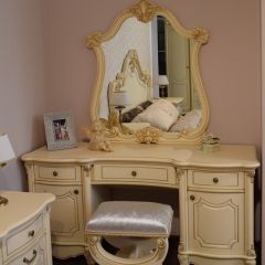 Спальный гарнитур Мона Лиза (крем) 1800 в Приобье - priobie.mebel24.online | фото 9