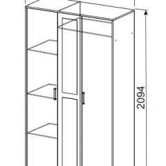 Спальный гарнитур МСП-1 (Дуб золотой/Камень темный) 1400 в Приобье - priobie.mebel24.online | фото 9