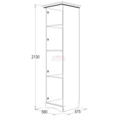 Спальный гарнитур Ольга-1Н (модульная) в Приобье - priobie.mebel24.online | фото 9