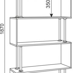 Стеллаж Зигзаг-1 в Приобье - priobie.mebel24.online | фото 5