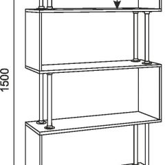 Стеллаж Зигзаг-2 в Приобье - priobie.mebel24.online | фото 4