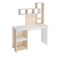 Стол компьютерный Олимп (дуб сонома/белый) в Приобье - priobie.mebel24.online | фото 3