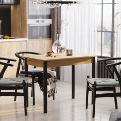 Стол обеденный СО-3 (Дуб Крафт Золотой) в Приобье - priobie.mebel24.online | фото 2