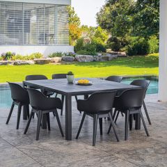 Стол раскладной Джули (Julie Double table 2 configurations) Графит в Приобье - priobie.mebel24.online | фото 7