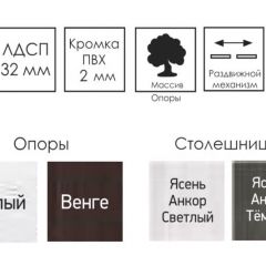 Стол раскладной Ялта-2 (опоры массив резной) в Приобье - priobie.mebel24.online | фото 4