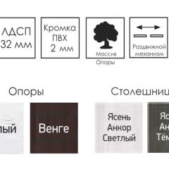 Стол раскладной Ялта (опоры массив резной) в Приобье - priobie.mebel24.online | фото 8