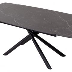 Стол RIVOLI 140 MATT BLACK MARBLE SOLID CERAMIC / BLACK, ®DISAUR в Приобье - priobie.mebel24.online | фото 3