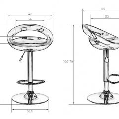 Стул барный DOBRIN DISCO LM-1010 (белый) в Приобье - priobie.mebel24.online | фото 2