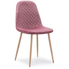 Стул на металлокаркасе Capri pink / wood в Приобье - priobie.mebel24.online | фото