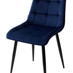 Стул CHIC BLUVEL-86 NAVY BLUE / черный каркас М-City в Приобье - priobie.mebel24.online | фото